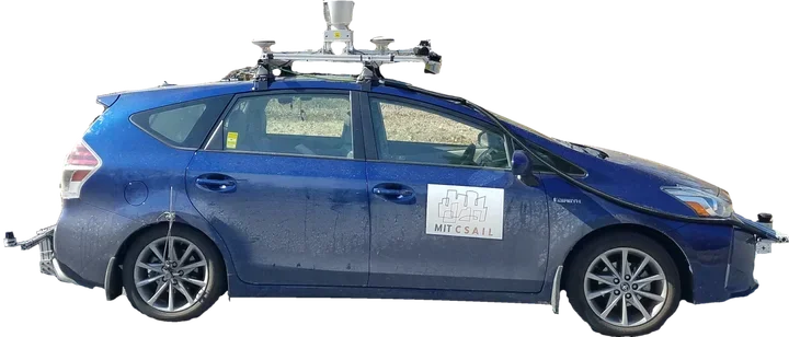 An image of the autonomous car (Toyota Prius V) used for MapLite.